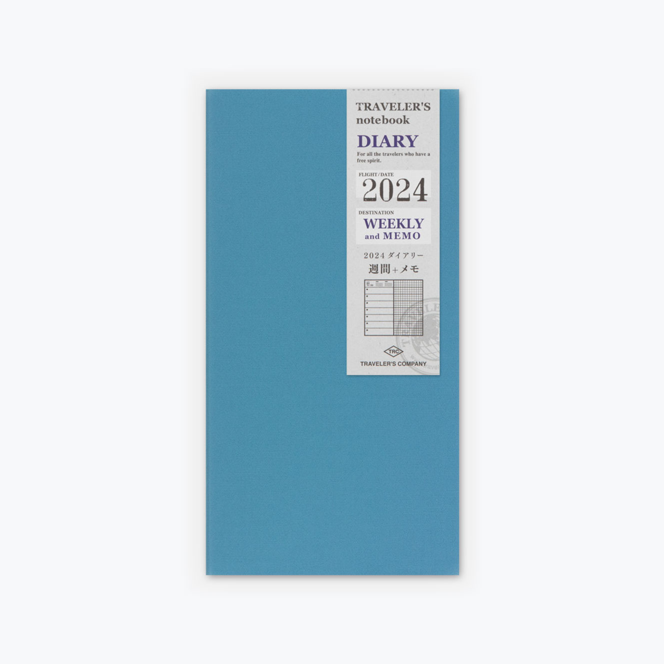 Traveler's Company 2025 Diary Insert Weekly + Memo Regular