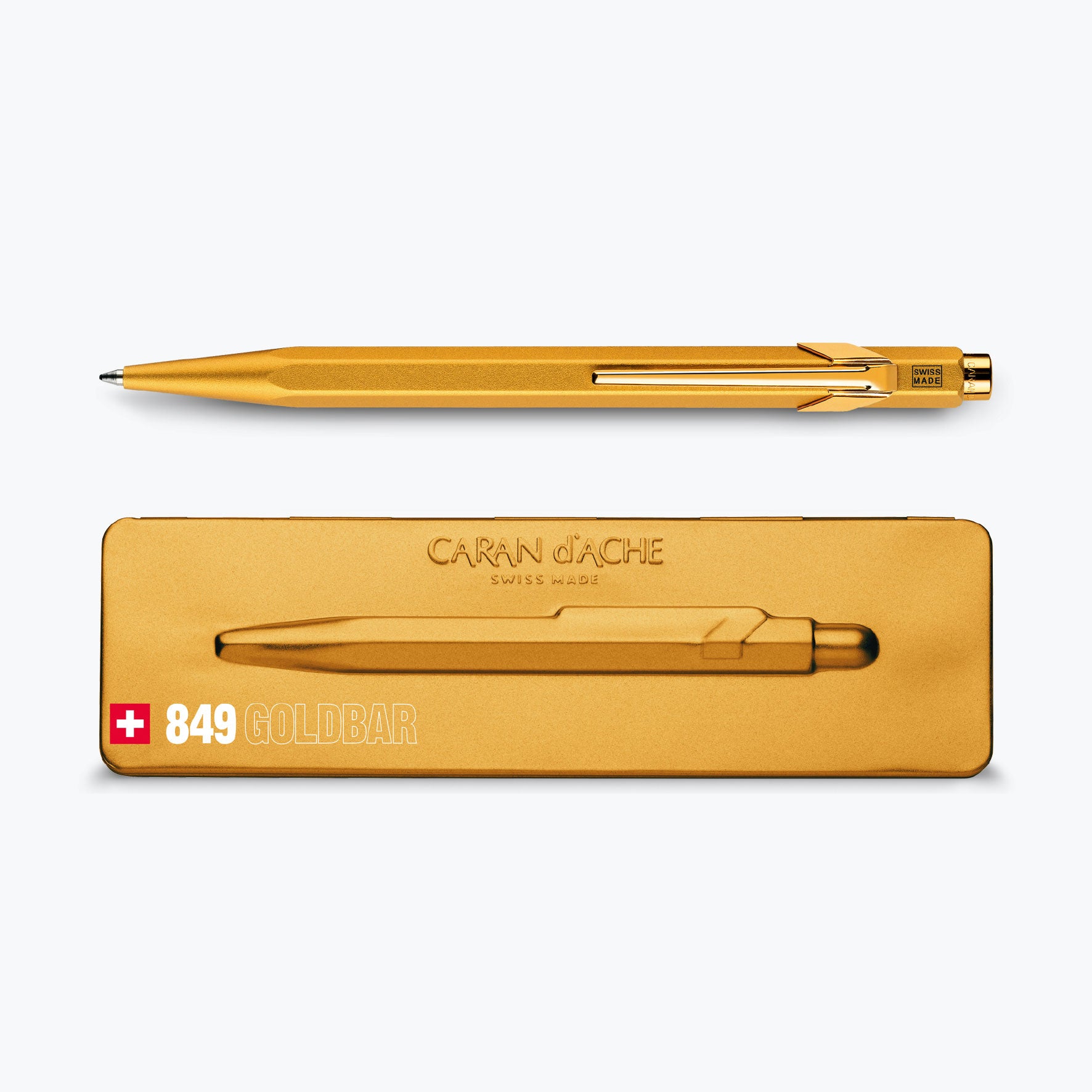 Caran d'Ache, 849 Ballpoint Pen Gold Bar