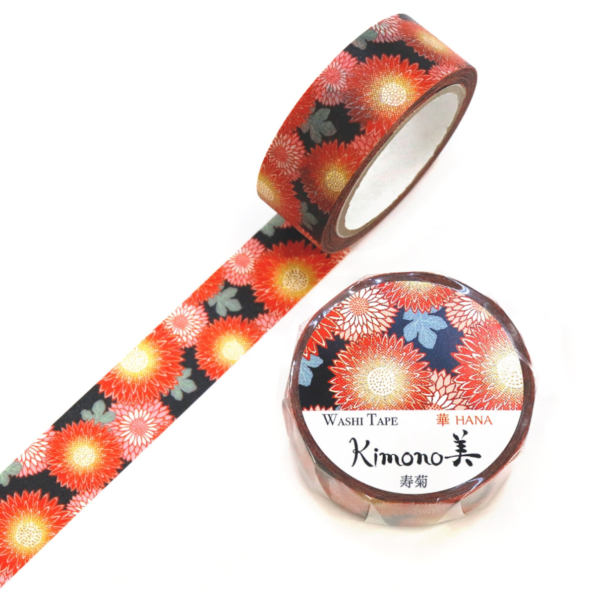 Kamiiso - Washi Tape - Kimono III - Kotobukigiku