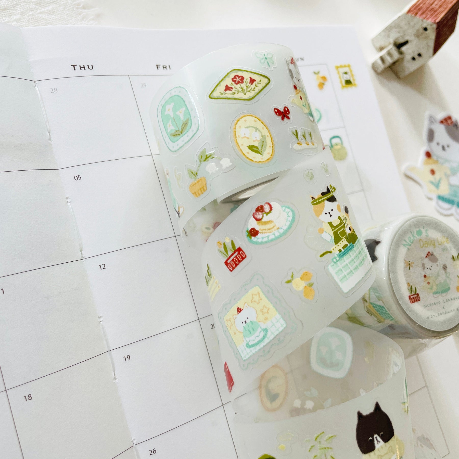 Niconeco Zakkaya - Washi Tape - Neko's Daily Life Vol.1 (PET)