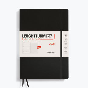 Leuchtturm1917 - 2025 Diary - Weekly Notebook - B5 - Black