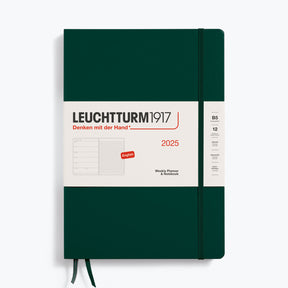 Leuchtturm1917 - 2025 Diary - Weekly Notebook - B5 - Forest Green