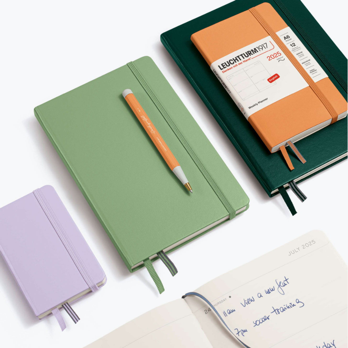 Leuchtturm1917 - 2025 Diary - Weekly Planner - B6+ - Forest Green