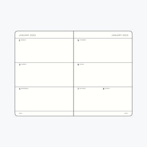 Leuchtturm1917 - 2025 Diary - Weekly Planner - B6+ - Black