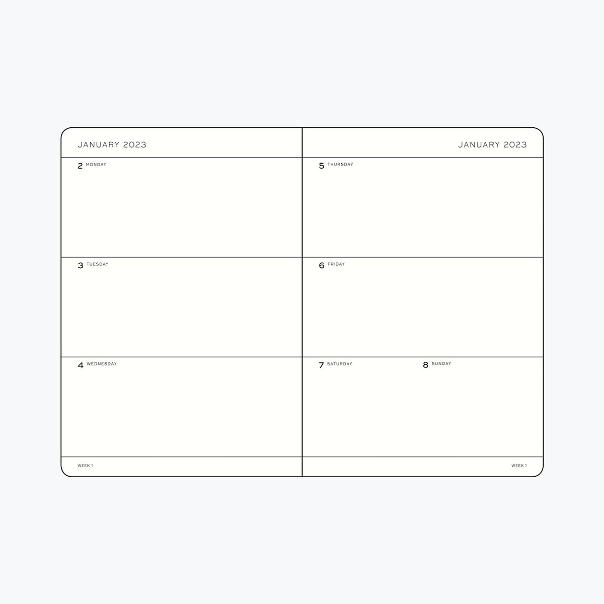 Leuchtturm1917 - 2025 Diary - Weekly Planner - B6+ - Apricot