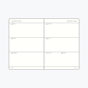 Leuchtturm1917 - 2025 Diary - Weekly Planner - B6+ - Port Red