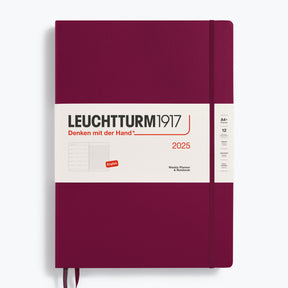 Leuchtturm1917 - 2025 Diary - Weekly Notebook - A4 - Port Red