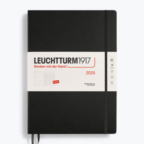 Leuchtturm1917 - 2025 Diary - Weekly Notebook - A4 - Black