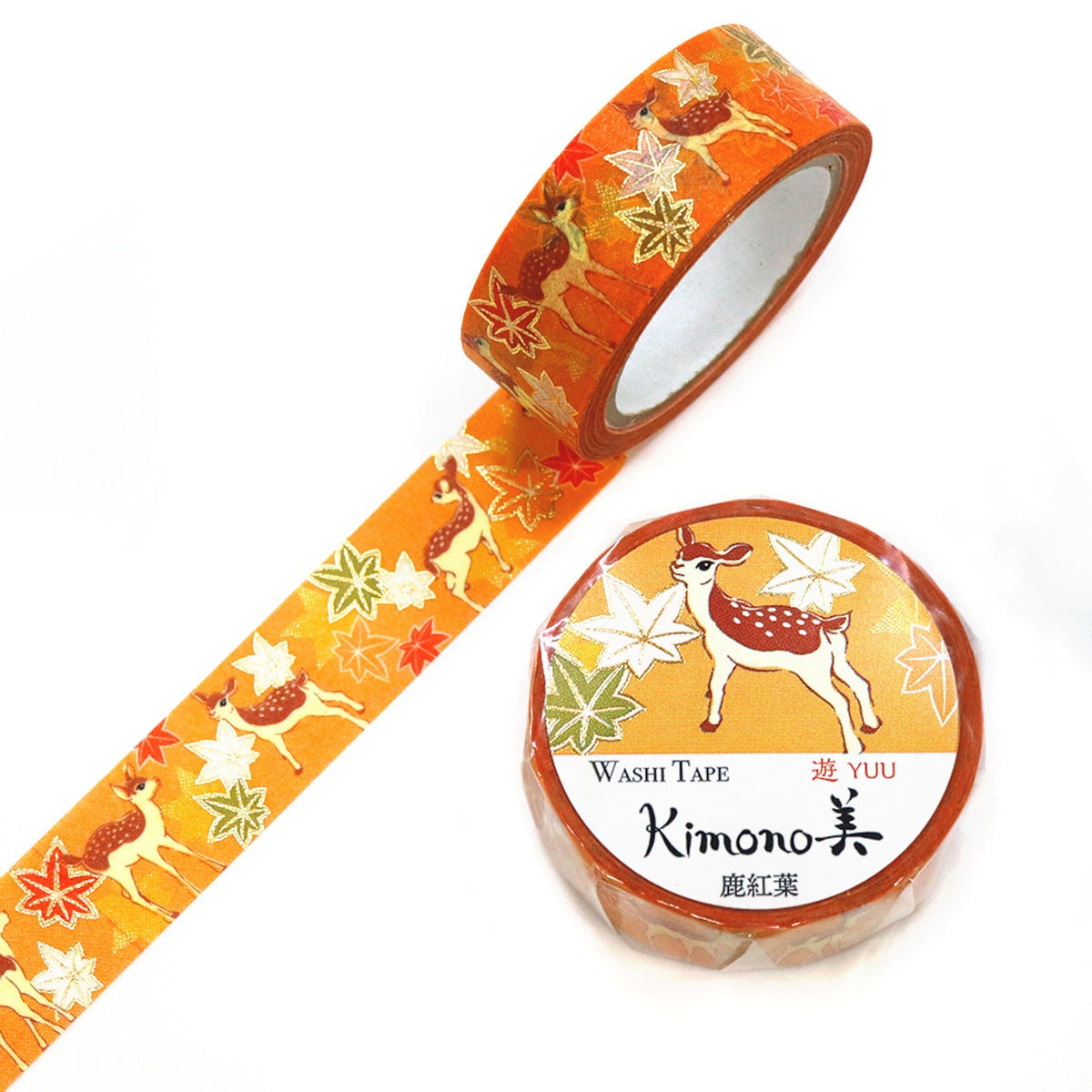 Kamiiso - Washi Tape - Kimono III - Deer Maple