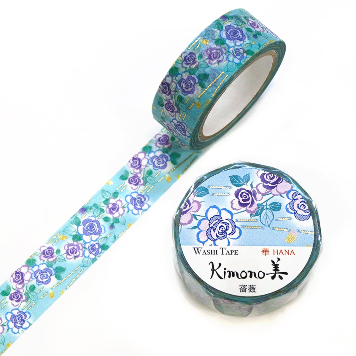 Kamiiso - Washi Tape - Kimono III - Rose