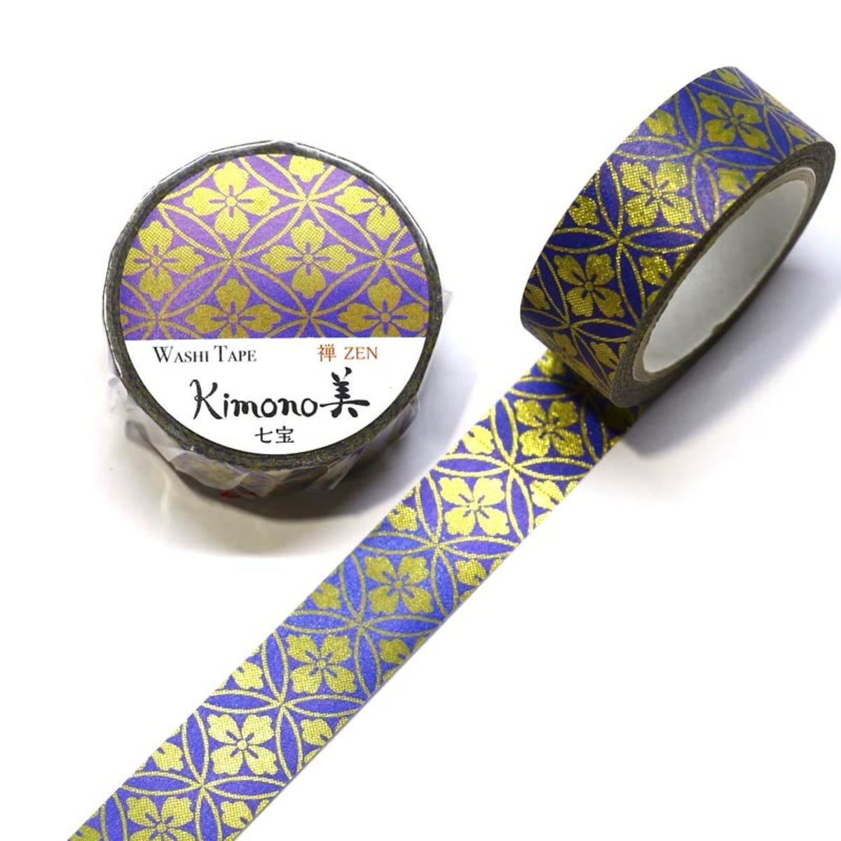 Kamiiso - Washi Tape - Kimono - Shippo