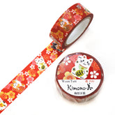 Kamiiso - Washi Tape - Kimono III - Maneki-Neko