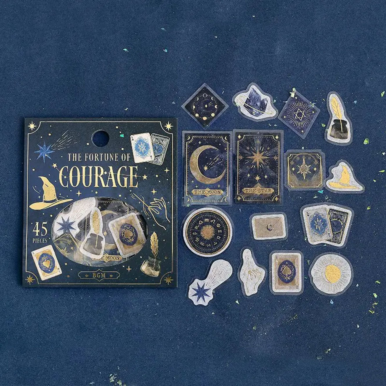 BGM - Planner Sticker - Flake Seal - Fortune - Courage