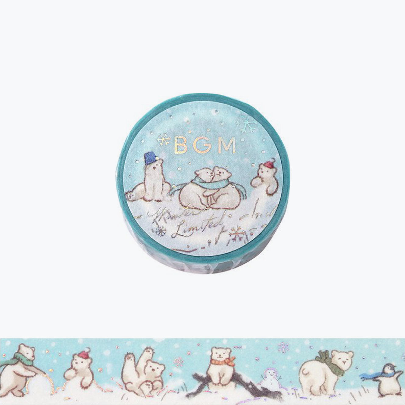 BGM - Washi Tape - 2024 Winter Limited - Bear <Outgoing>