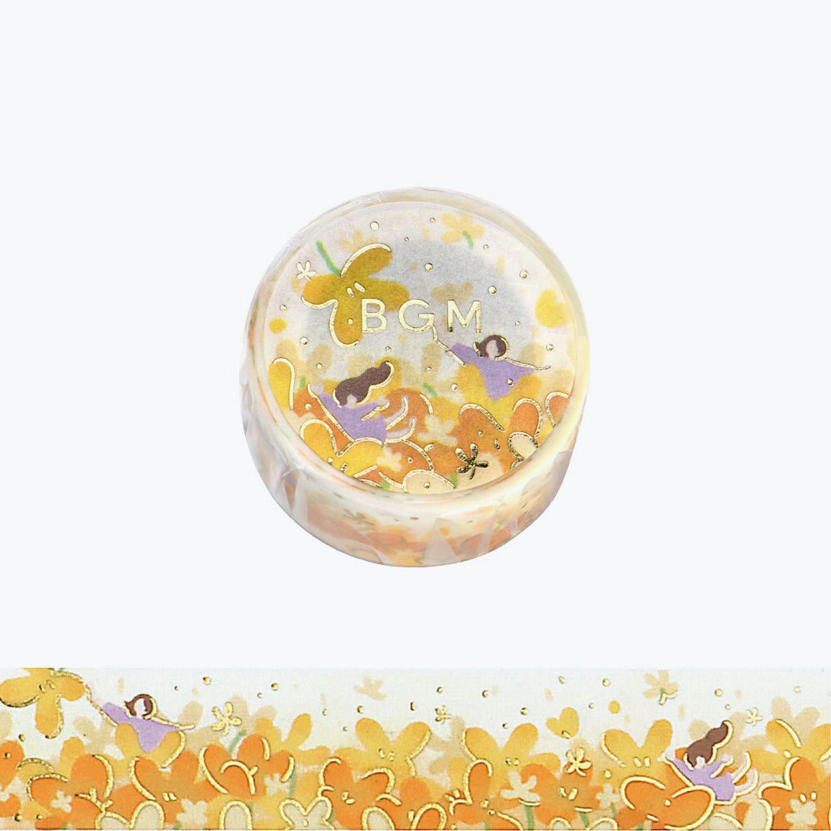 BGM - Washi Tape - Flower Story - Yellow