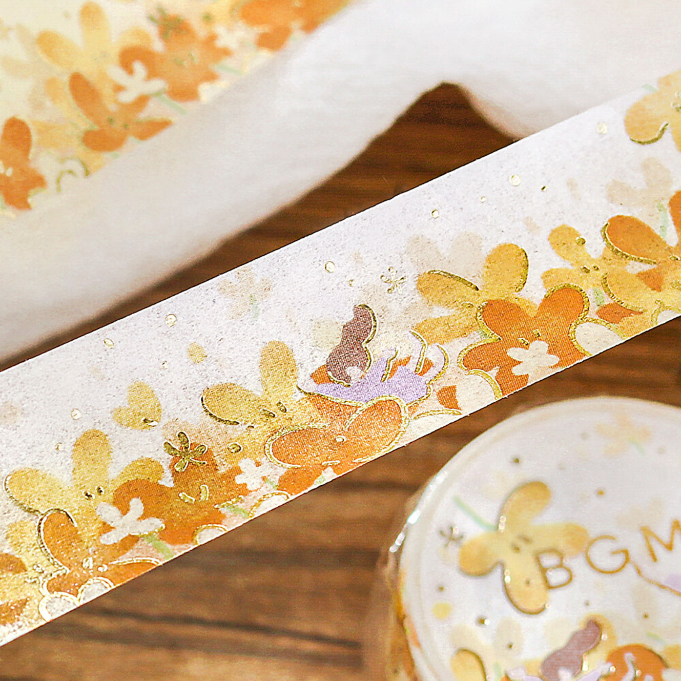 BGM - Washi Tape - Flower Story - Yellow