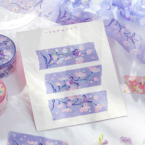 BGM - Washi Tape - Flower Story - Purple