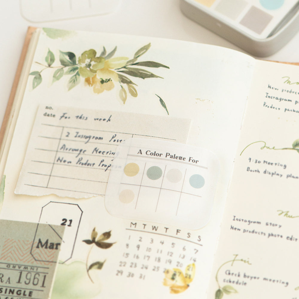 MU Lifestyle - Planner Sticker - Mini Tin Palette - #04