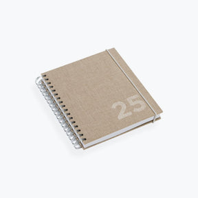 Bookbinders Design - 2025 Diary - Wire-O - Small - Sandbrown