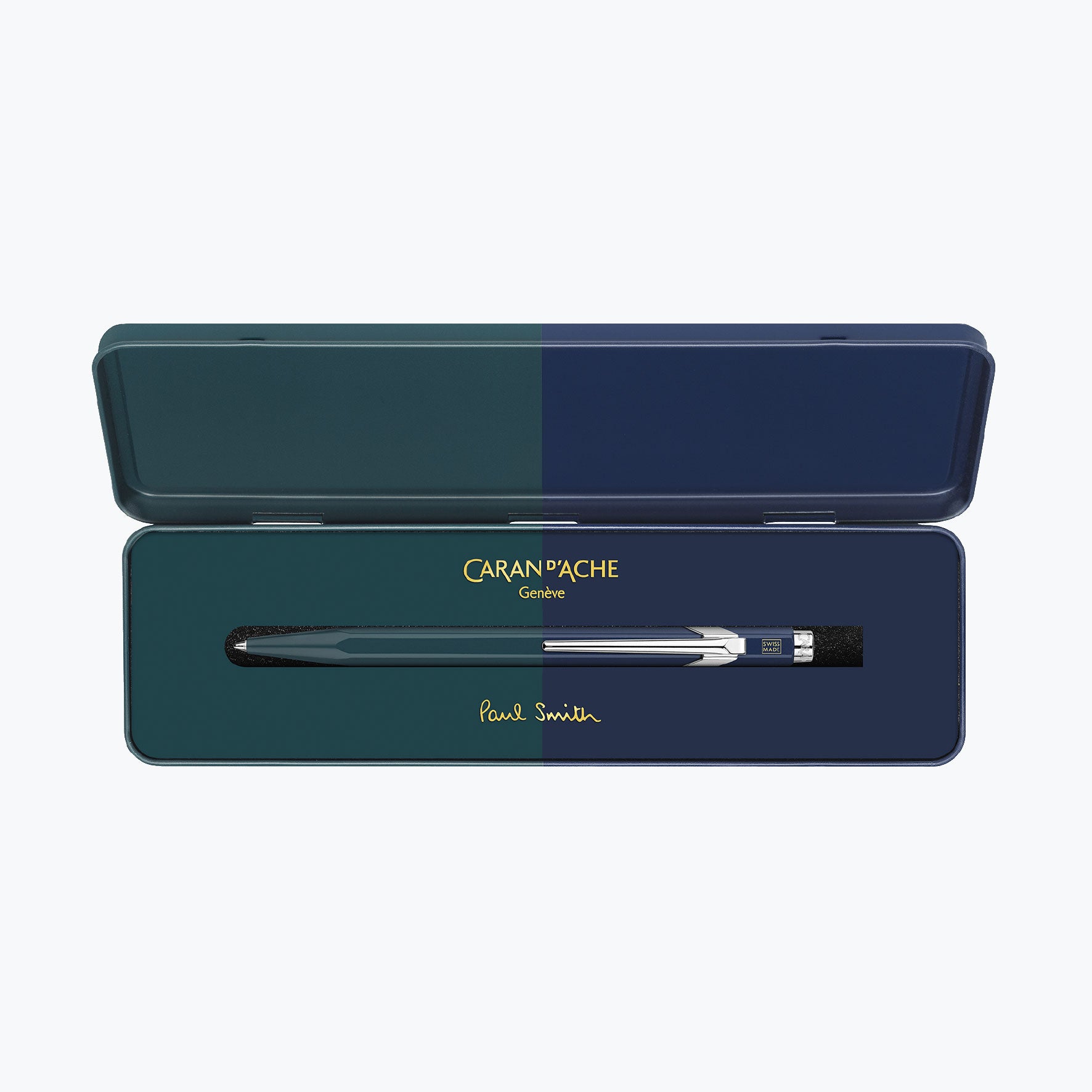 Caran d'Ache - Ballpoint Pen - 849 Paul Smith 4 - Racing Green & Navy Blue