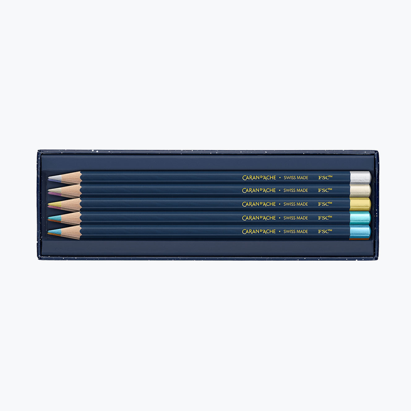 Caran d'Ache - Coloured Pencils - Cosmic Blue