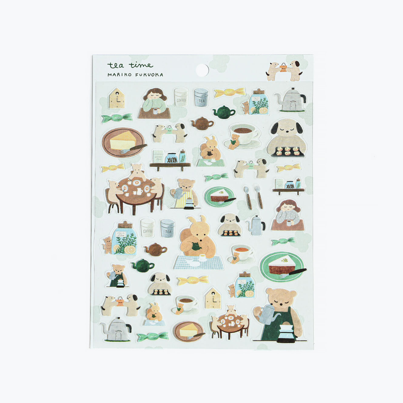 Cozyca Products - Planner Sticker - Mariko Fukuoka - Tea Time