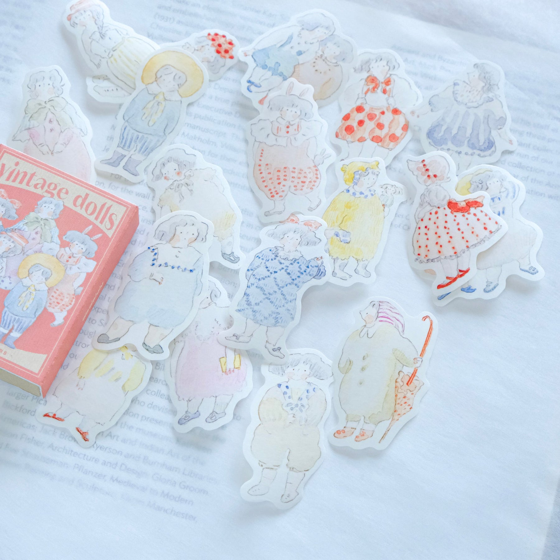 Dodolulu - Planner Sticker - Vintage Dolls (Matchbox)