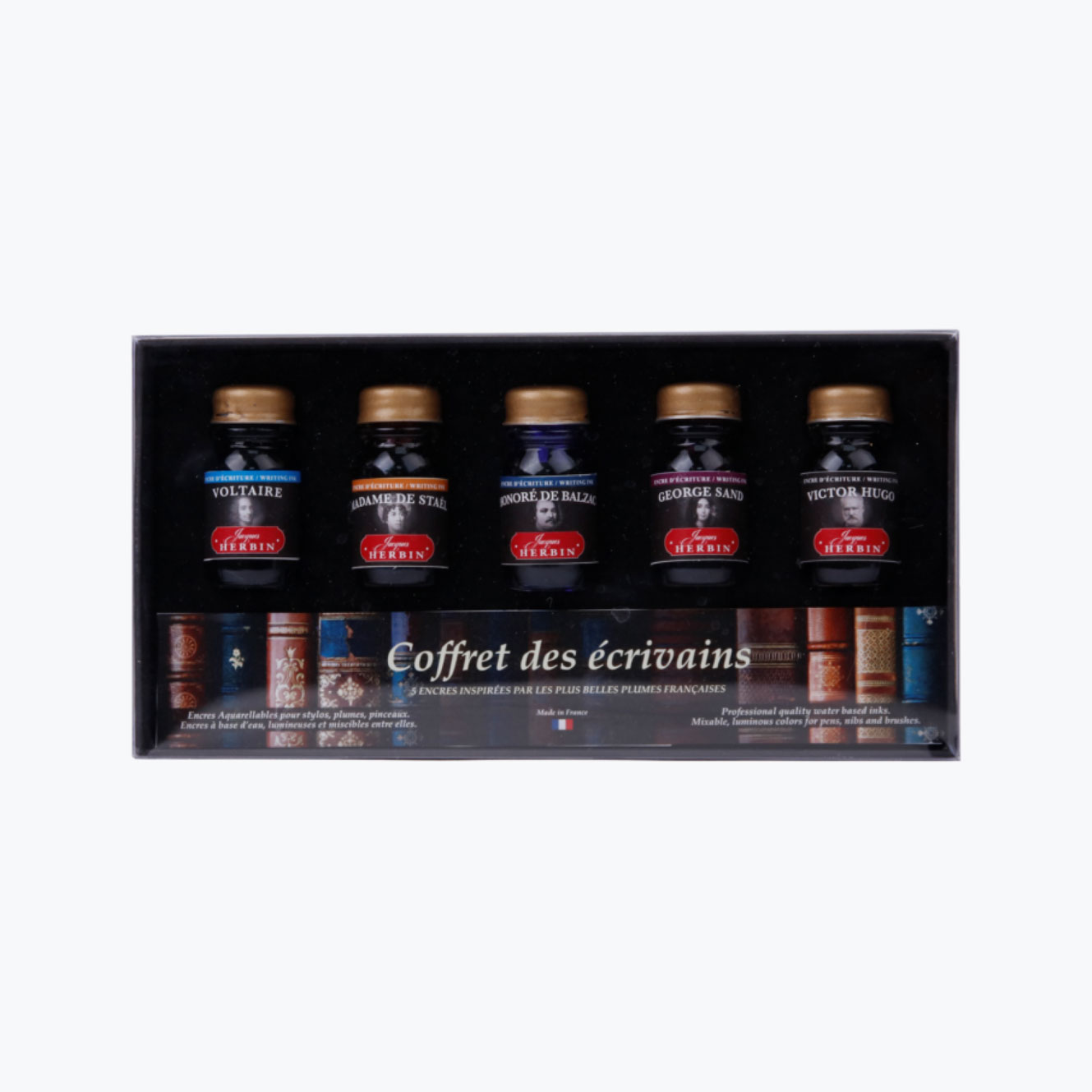 Herbin - Fountain Pen Ink - Set of 5 - Coffret des Écrivains