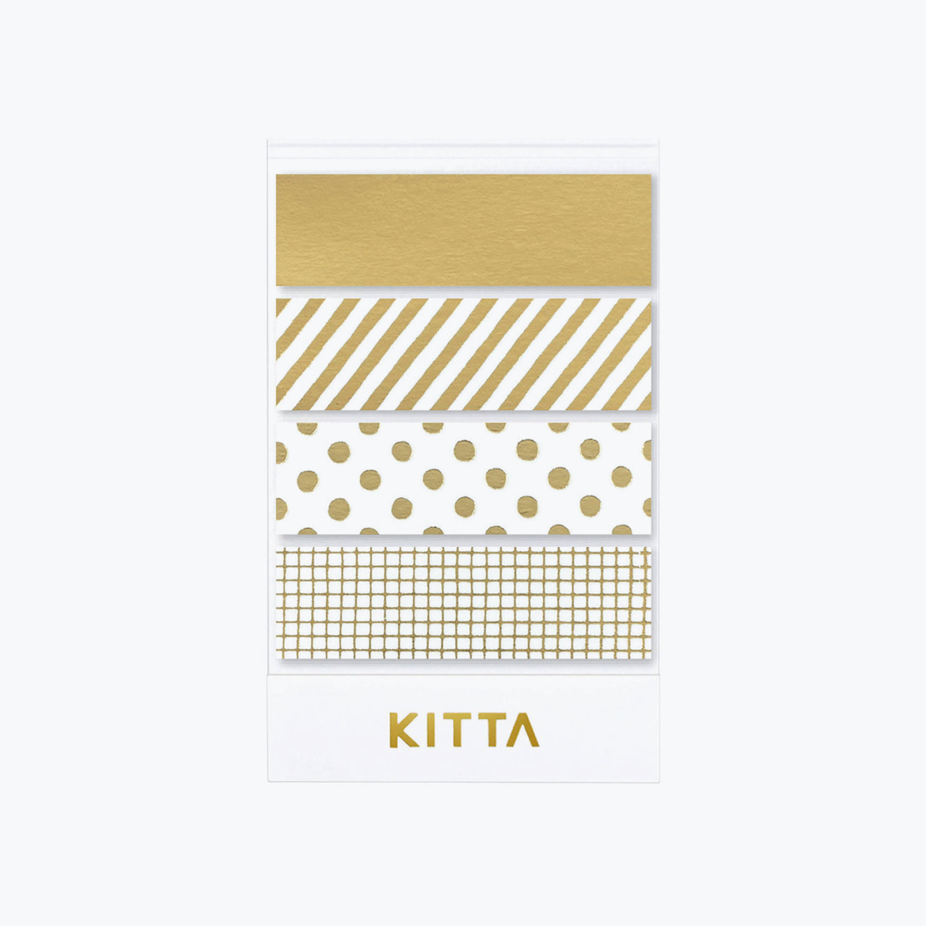 King Jim - Washi Strips - KITTA - Mix (Gold Foil) <Outgoing>