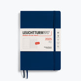 Leuchtturm1917 - 2025 Diary - Weekly Notebook - A5 - Navy (Soft)