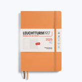 Leuchtturm1917 - 2025 Diary - Weekly Notebook - A5 - Apricot (Soft)