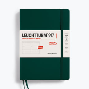 Leuchtturm1917 - 2025 Diary - Weekly Planner - A5 - Forest Green (Hard)