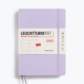 Leuchtturm1917 - 2025 Diary - Weekly Planner - A5 - Lilac (Hard)