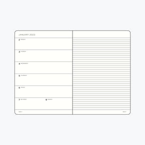 Leuchtturm1917 - 2025 Diary - Weekly Notebook - A6 - Ink (Hard)