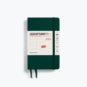 Leuchtturm1917 - 2025 Diary - Weekly Planner - A6 - Forest Green (Hard)