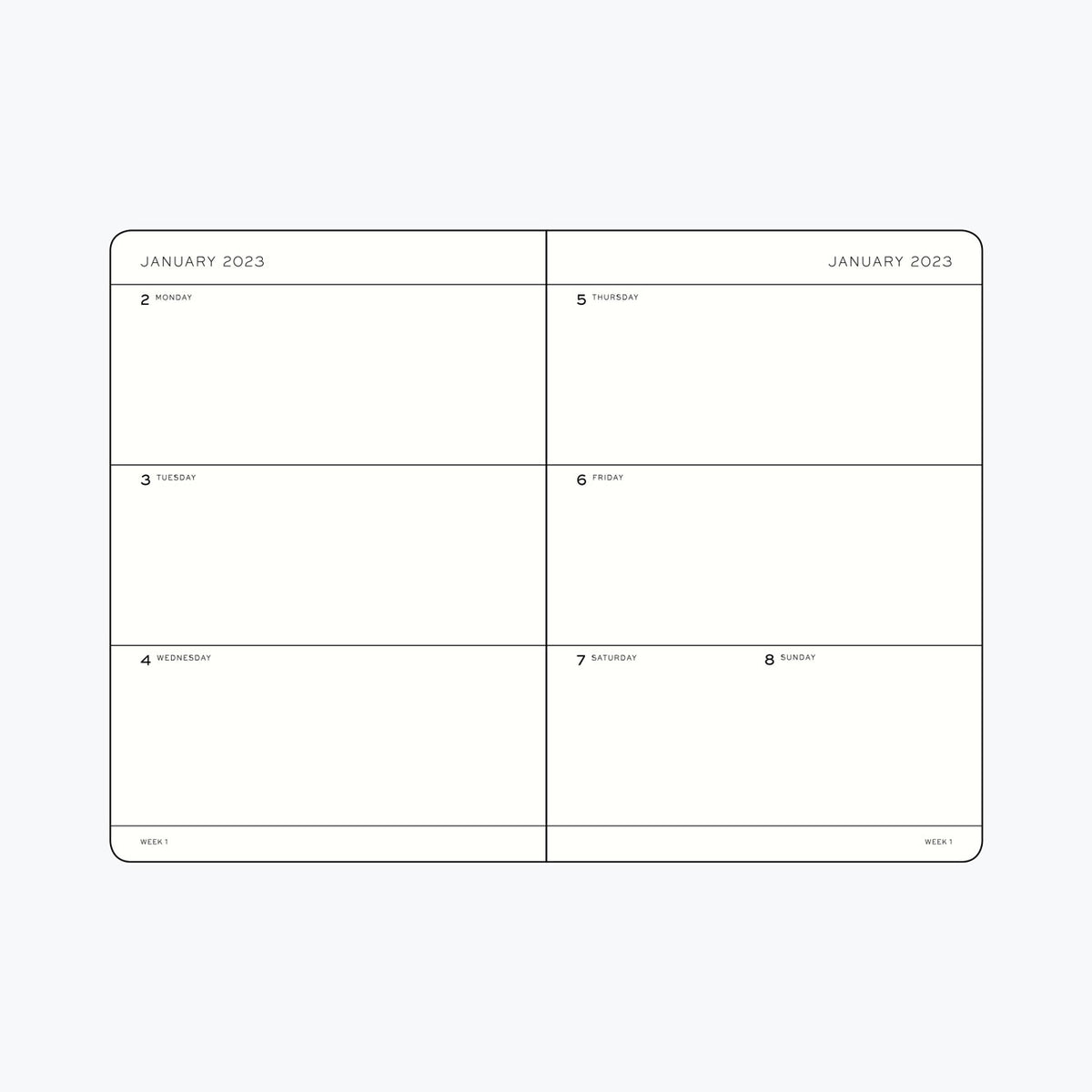 Leuchtturm1917 - 2025 Diary - Weekly Planner - A7 - Apricot