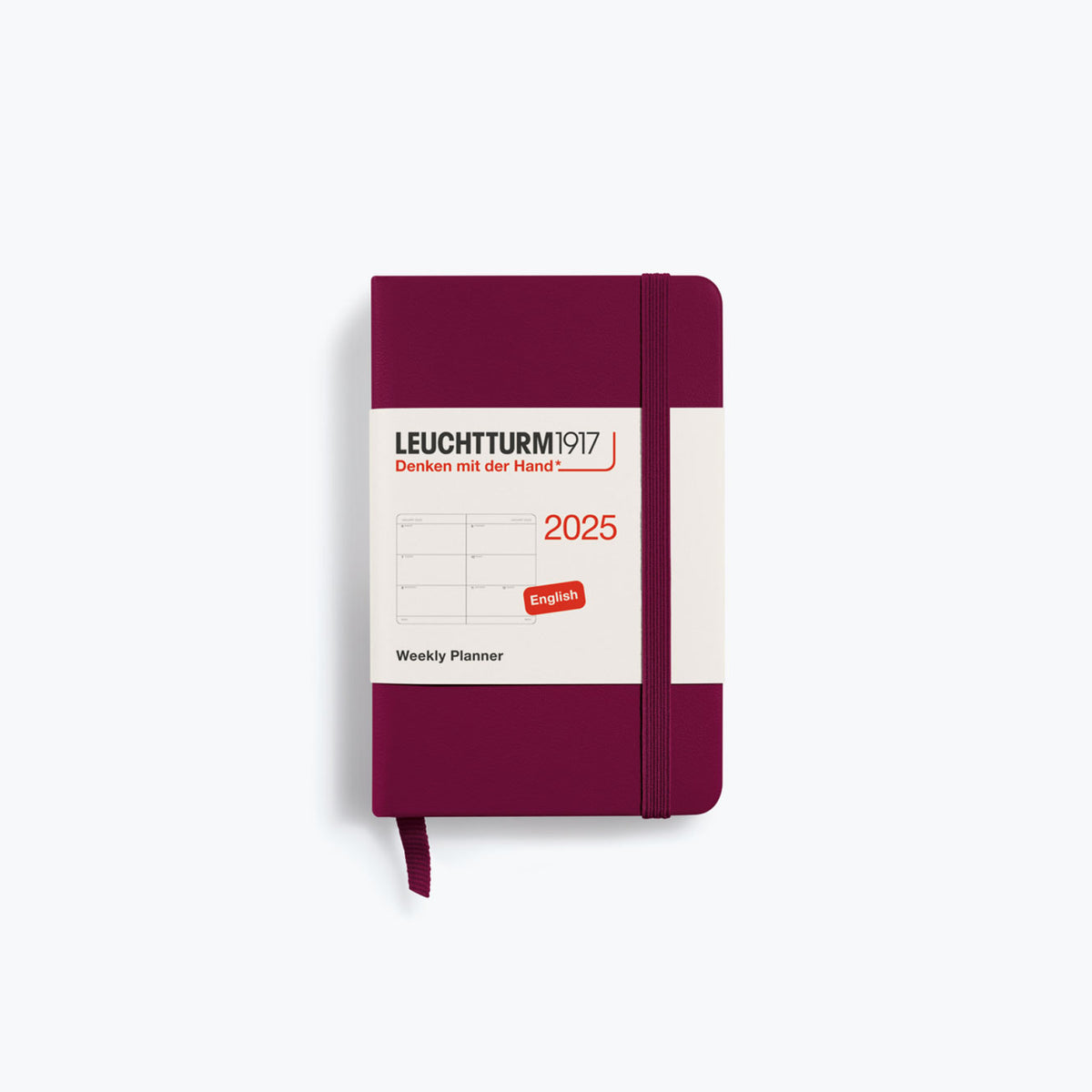 Leuchtturm1917 - 2025 Diary - Weekly Planner - A7 - Port Red