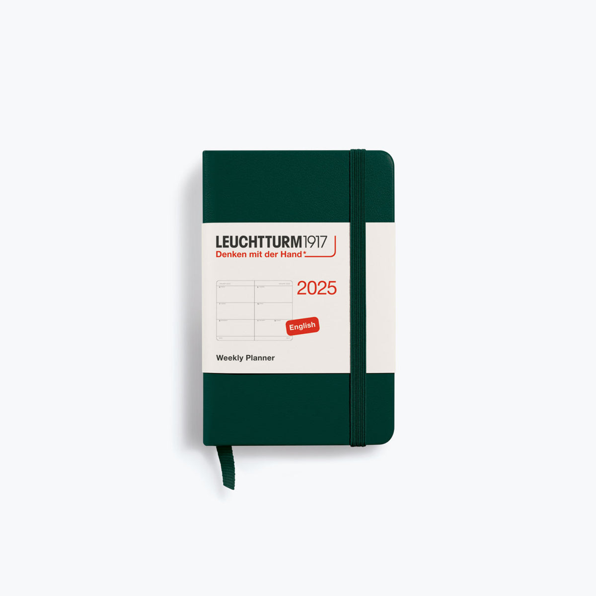 Leuchtturm1917 - 2025 Diary - Weekly Planner - A7 - Forest Green