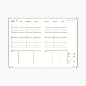 Leuchtturm1917 - 2025 Diary - Week Planner - B5 - Black