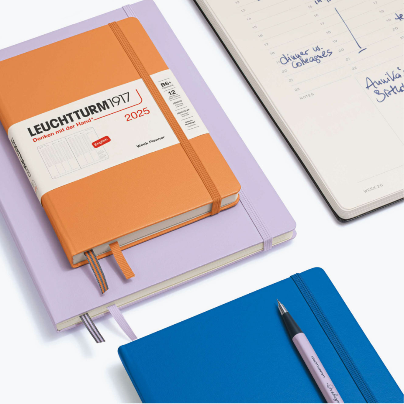 Leuchtturm1917 - 2025 Diary - Week Planner - B5 - Black