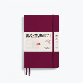 Leuchtturm1917 - 2025 Diary - Weekly Notebook - B6+ - Port Red