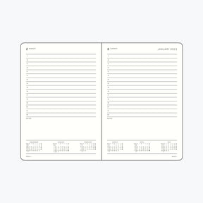 Leuchtturm1917 - 2025 Diary - Daily Planner - A6 - Black