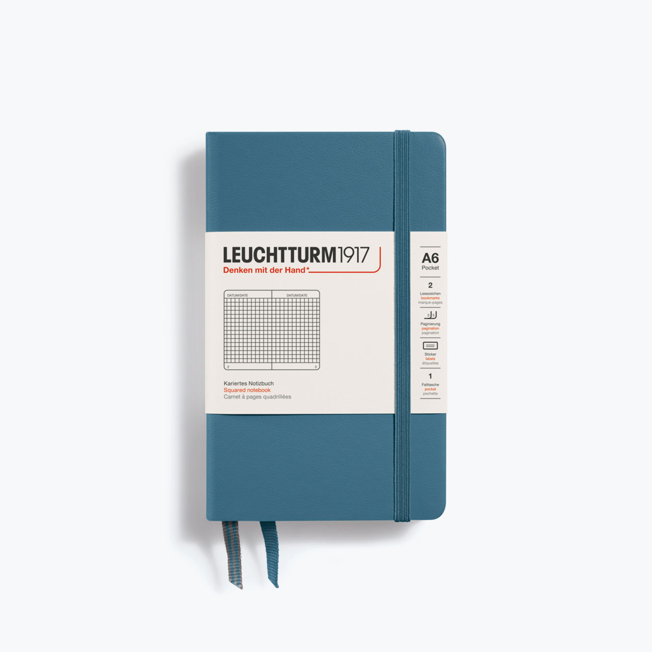 Leuchtturm1917 - Notebook - A6 - Stone Blue