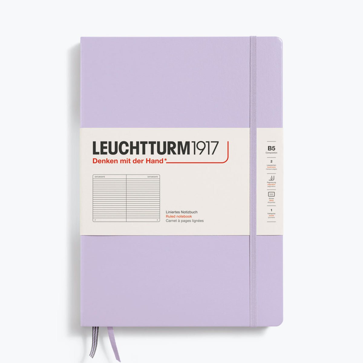 Leuchtturm1917 - Notebook - Hardcover - B5 - Lilac