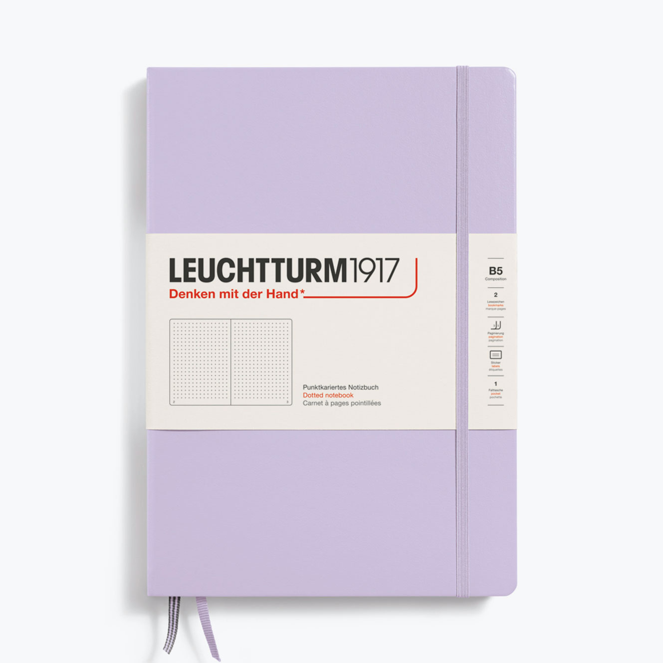 Leuchtturm1917 - Notebook - Hardcover - B5 - Lilac