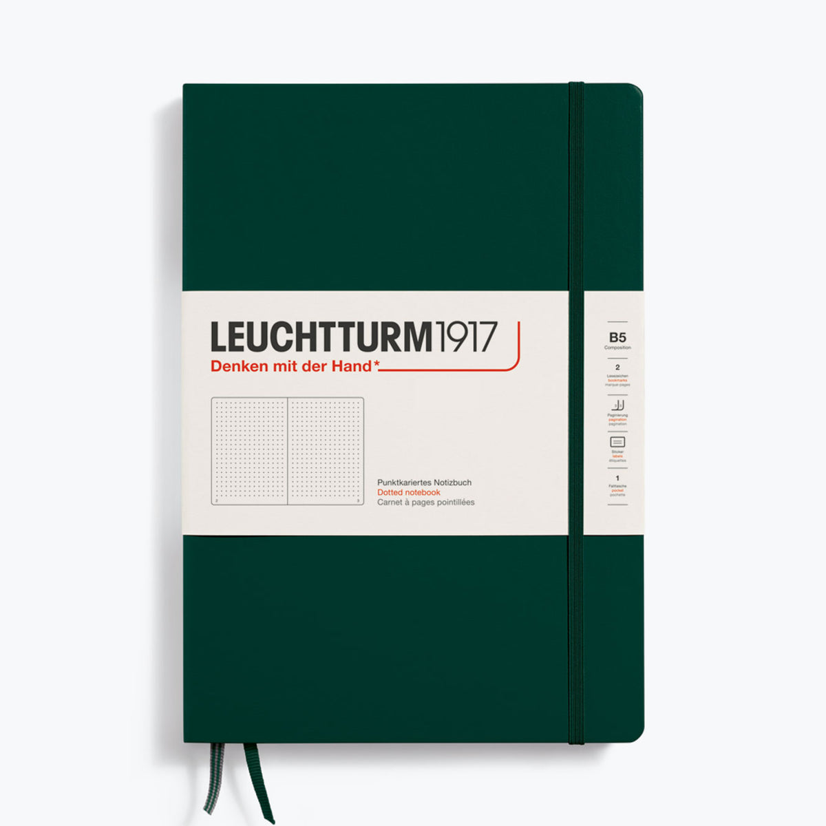 Leuchtturm1917 - Notebook - Hardcover - B5 - Forest Green