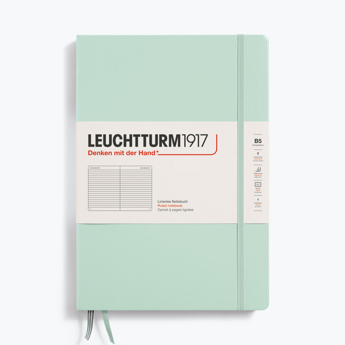 Leuchtturm1917 - Notebook - Hardcover - B5 - Mint Green