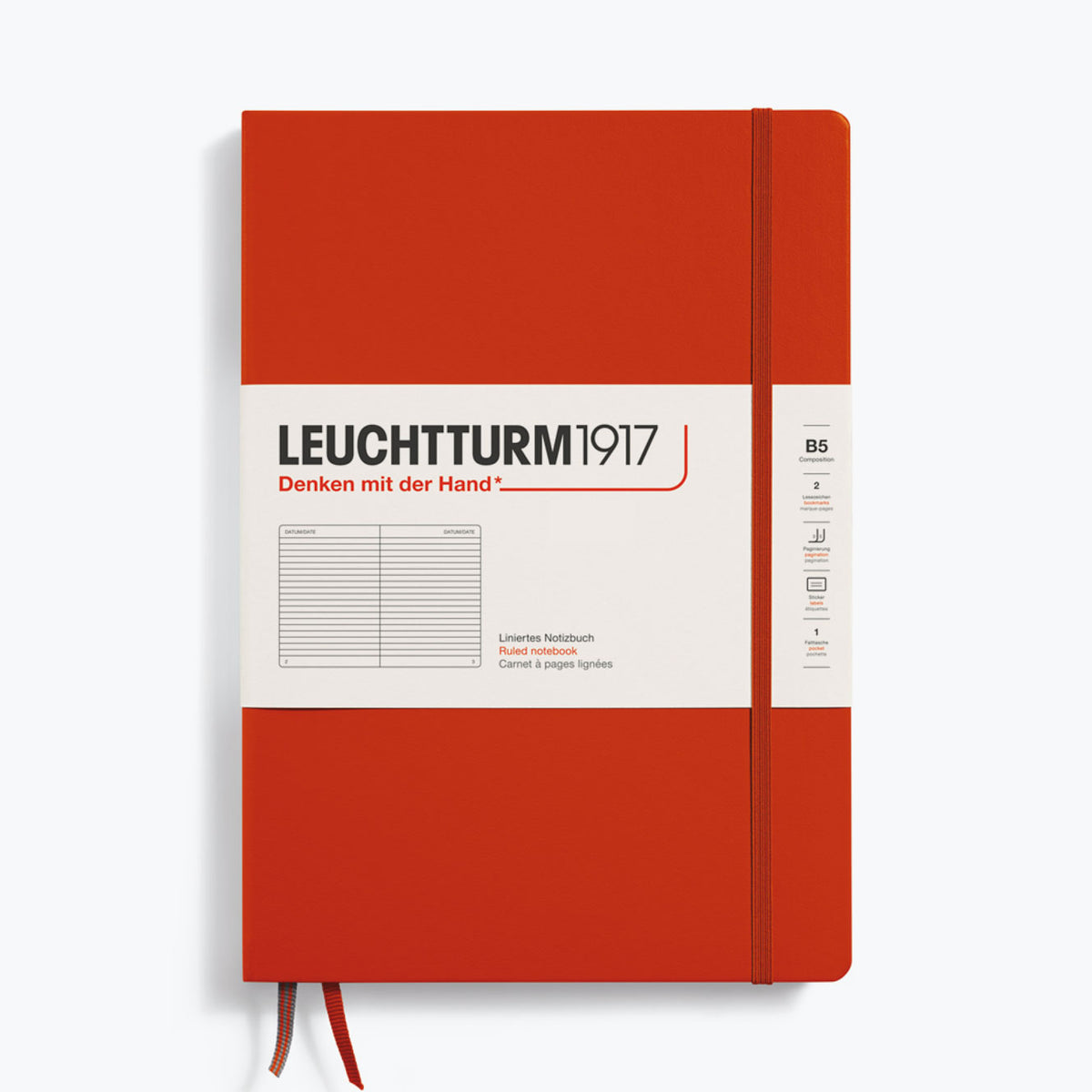 Leuchtturm1917 - Notebook - Hardcover - B5 - Fox Red