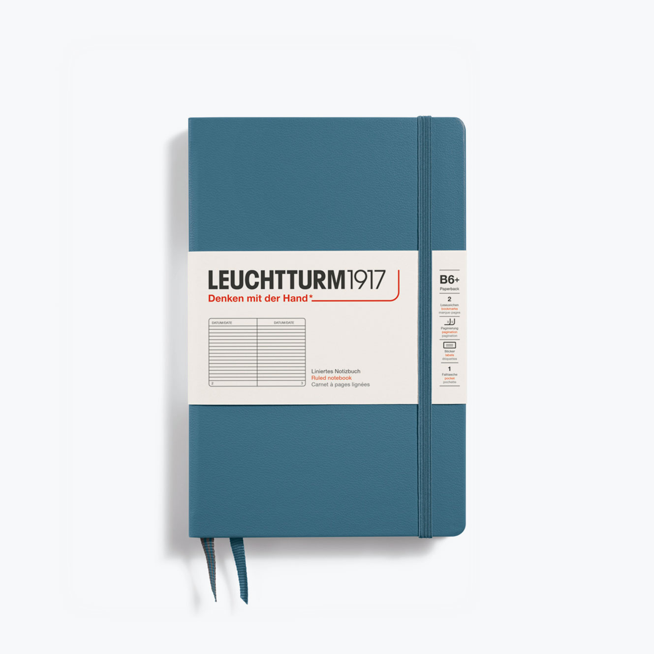 Leuchtturm1917 - Notebook - Hardcover - B6+ - Stone Blue