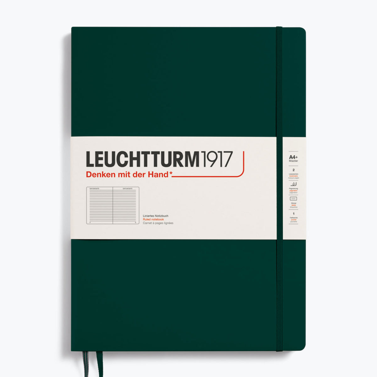 Leuchtturm1917 - Notebook - A4+ - Slim - Forest Green